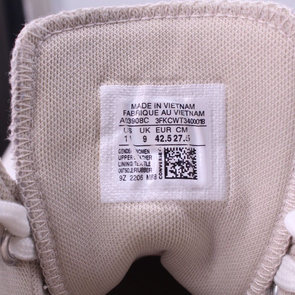 Converse Chuck Taylor Lugged 2.0 Women 11 Desert Sand Leather Platform - Picture 8 of 14